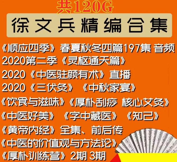 徐文兵中医视频教程厚朴黄帝内经饮食滋味知己前传全套-中医免费自学网